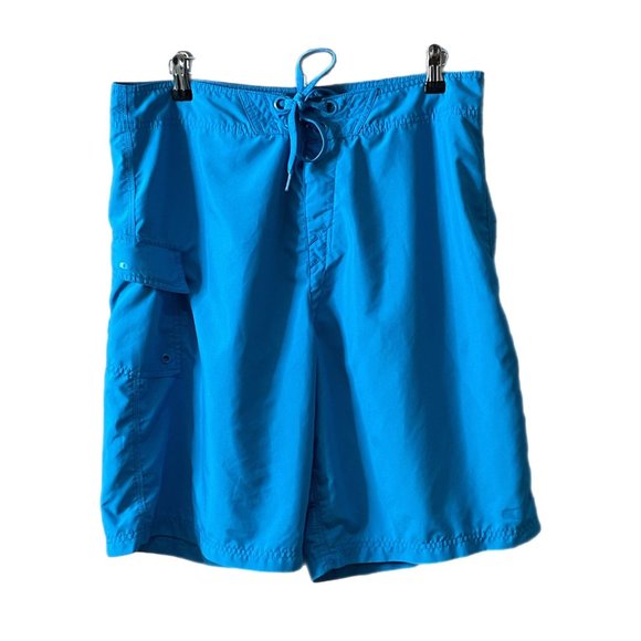 Oakley Board Shorts Swim Trunks Size 34 Turquoise - Picture 1 of 4